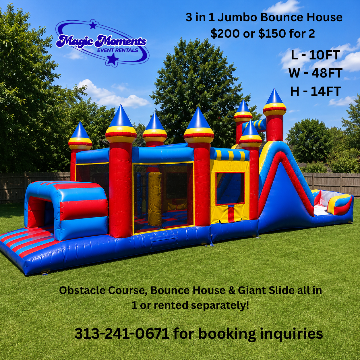 3 in 1 Bounce House